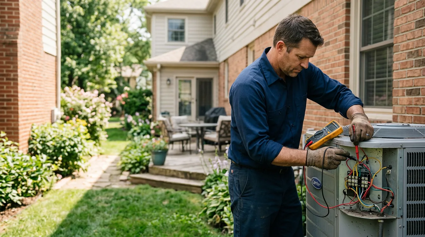 HVAC technician working near Big Lake, MN
